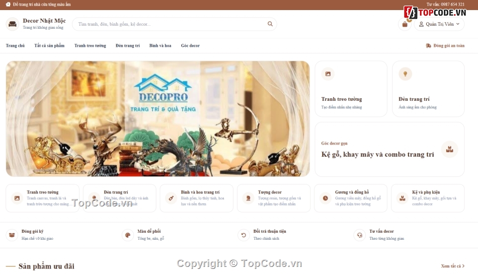 Web trang trí,bán đồ trang trí,trang trí
